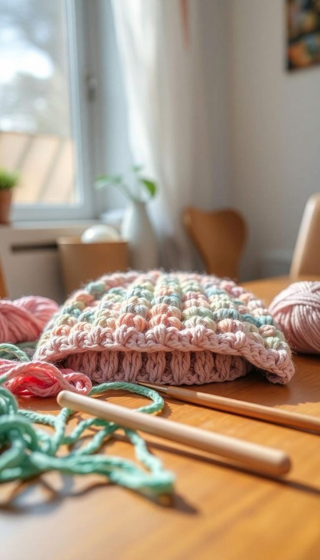 Soft Yarn Crochet Beanie