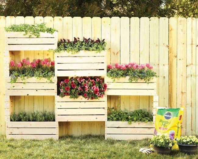 Wooden Pallet Raised Beds