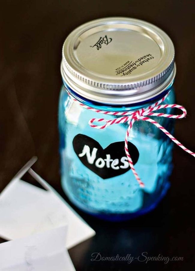 Handwritten Love Notes Jar