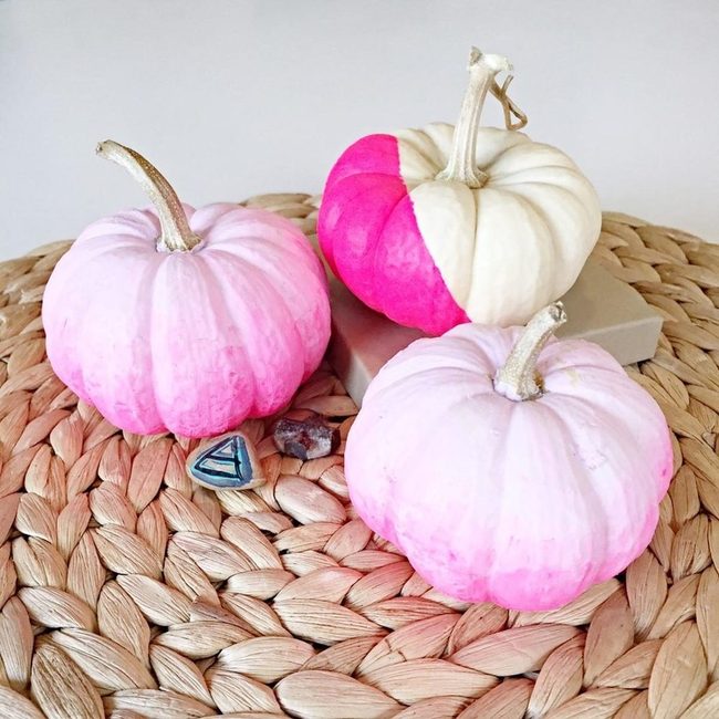 Pink Gradient Pumpkins