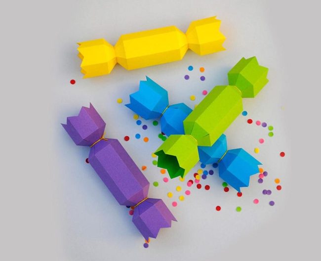 Candy-Colored Paper Confetti Blast