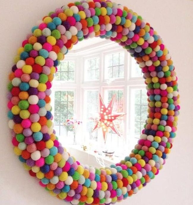 Colorful Balls Mirror Statement