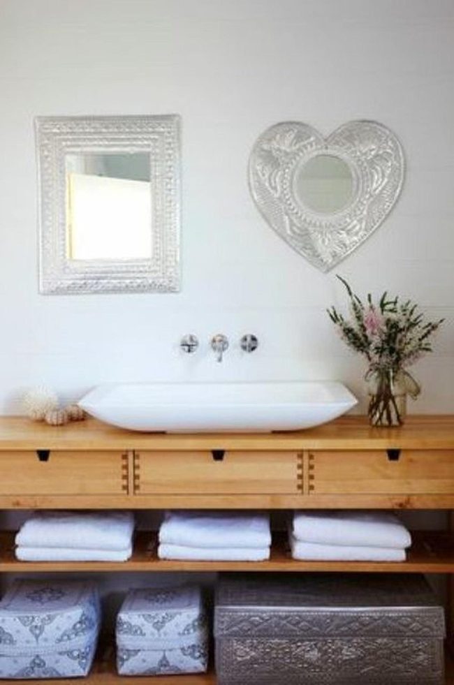 Dual Mirrors, Wooden Warmth