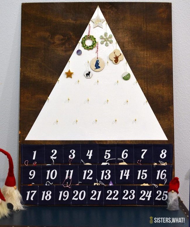 White Triangle Advent Calendar