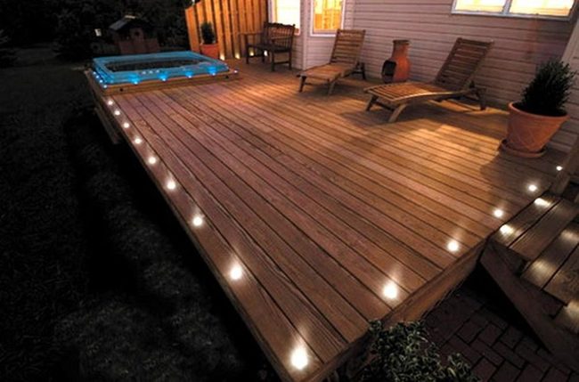 Moonlit Deck With Glowing Edges