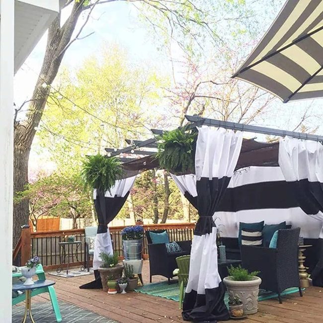 Wooden Deck Cabana Oasis