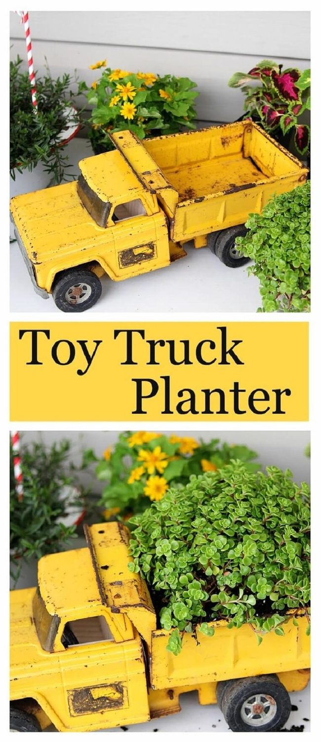 Vintage Truck Overflowing Blooms