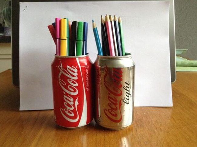 Recycled Can Pencil Holders