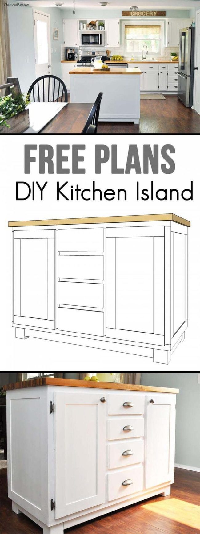 Handmade Kitchen Island Centerpiece