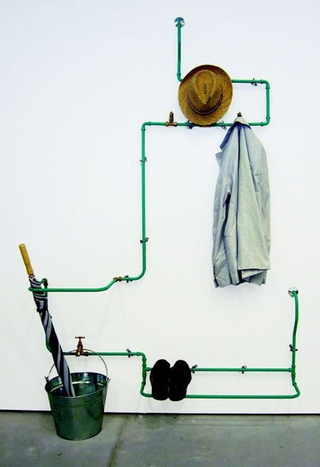 Green Zigzag Pipes Wall Storage