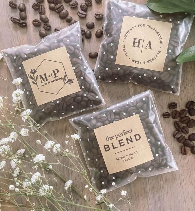 Polka Dot Coffee Favors