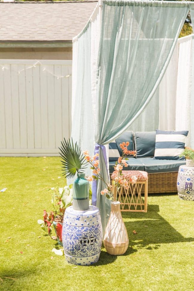 Wooden Shade Cabanas