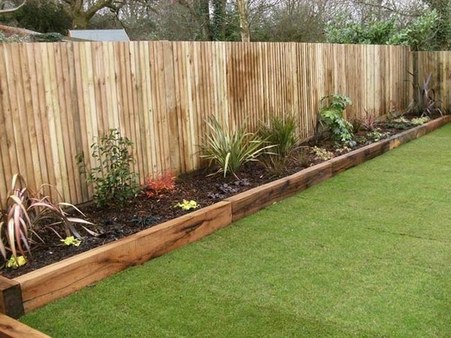 Structured Wooden Garden Geometry