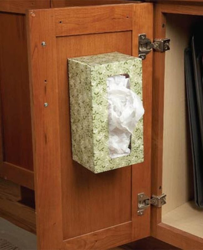 Warm Wood Kitchen Storage Green