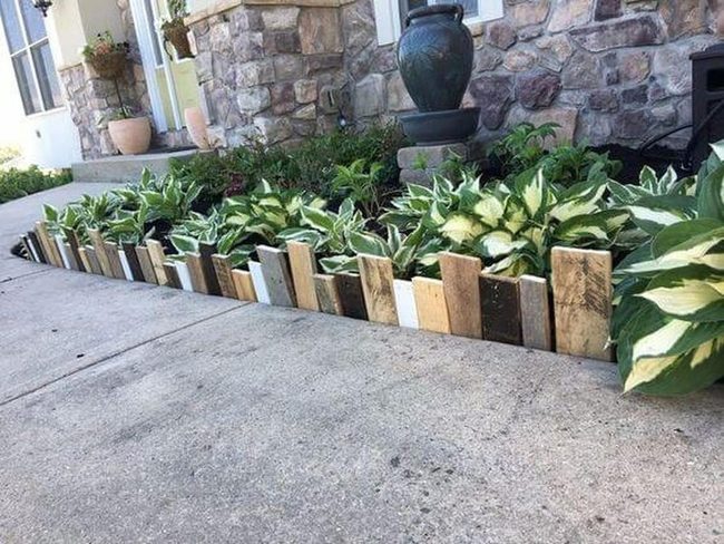 Weathered Wood Garden Frames
