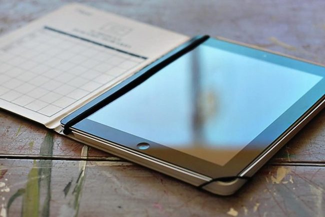 Dark Tablets On Light Wood