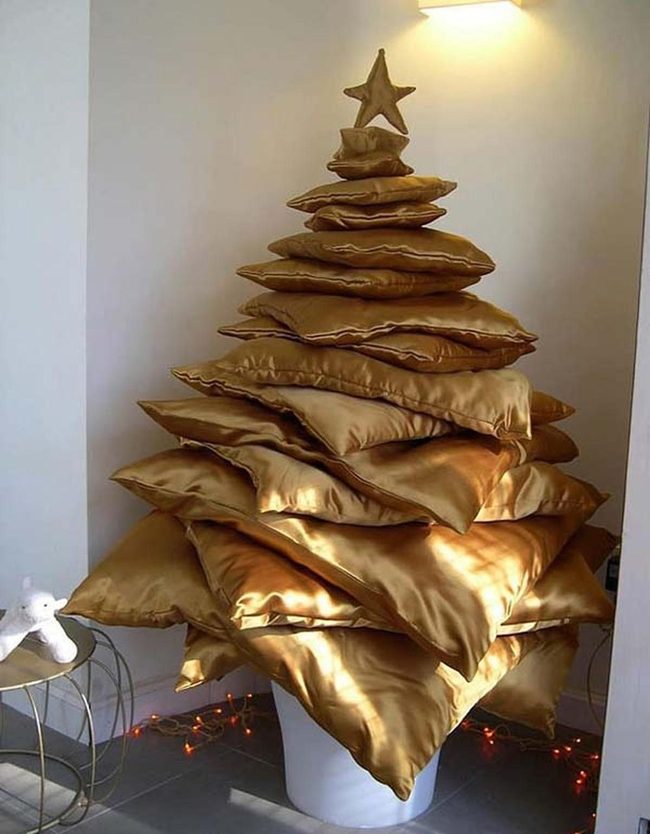 Stacked Satin Pillow Tree