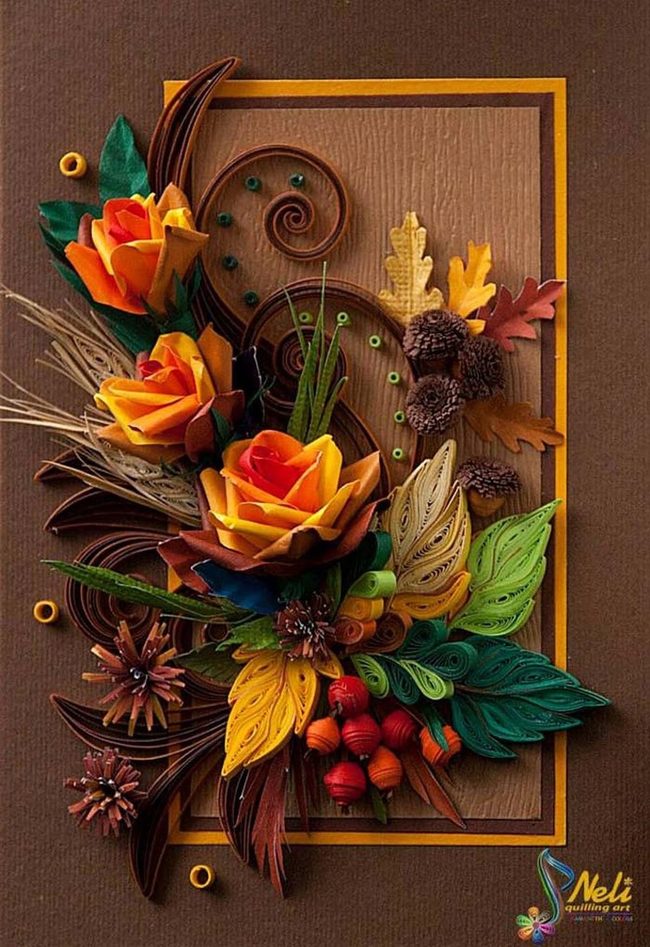 Burnt Orange Roses With Earthy Botanicals