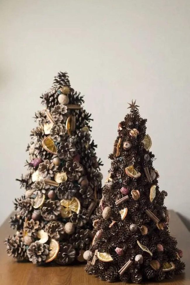 Pinecone Trees With Citrus And Cinnamon