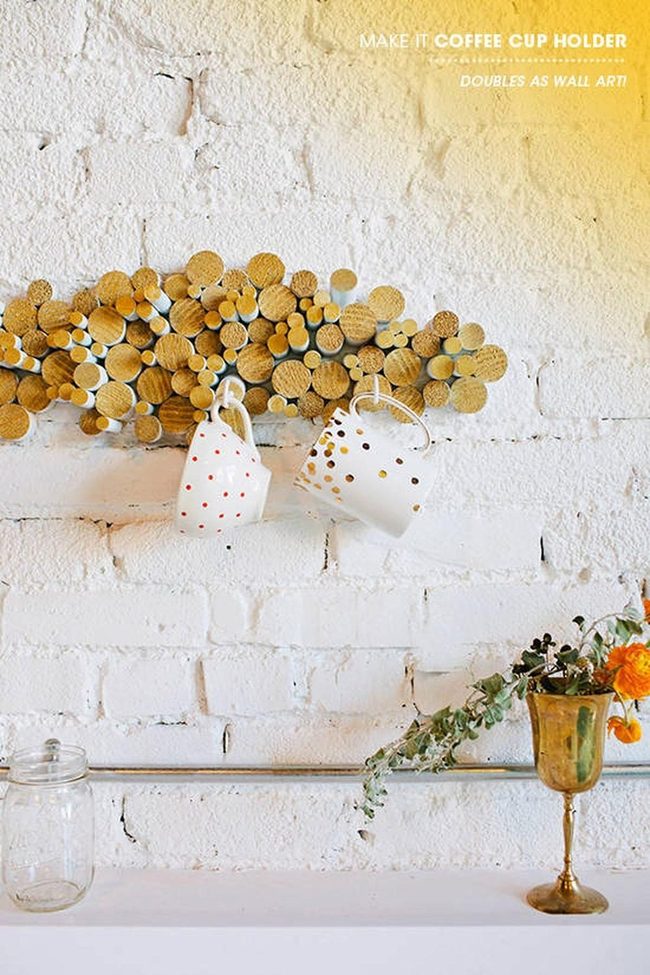 White Brick Kitchen Corner With Colorful Accents