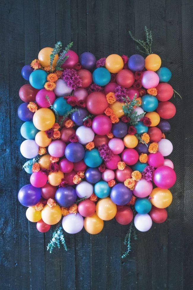 Floating Balloons, Dark Wood Floors