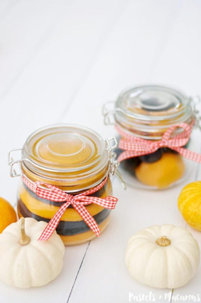 Autumn Layered Mason Jars