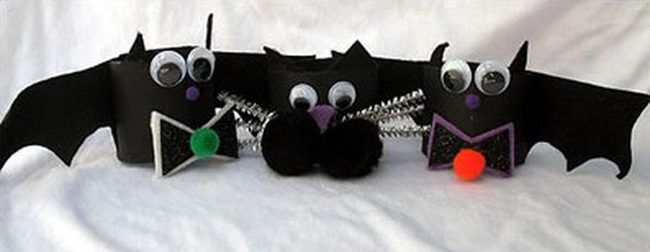 Black Paper Bat Trio