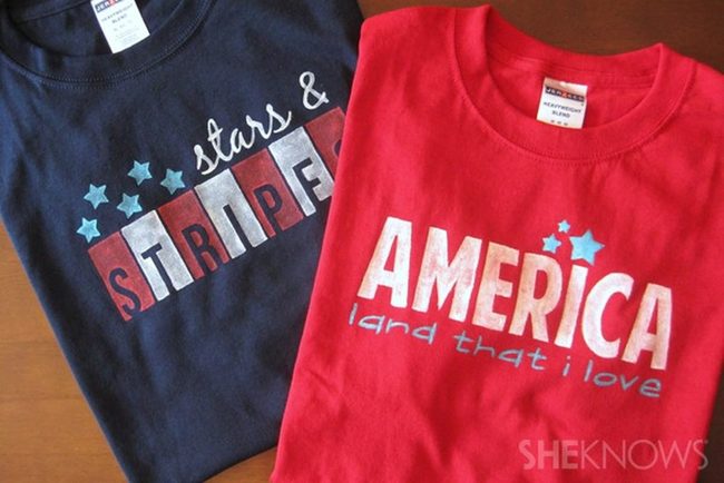 Red White Blue Patriotic Statement