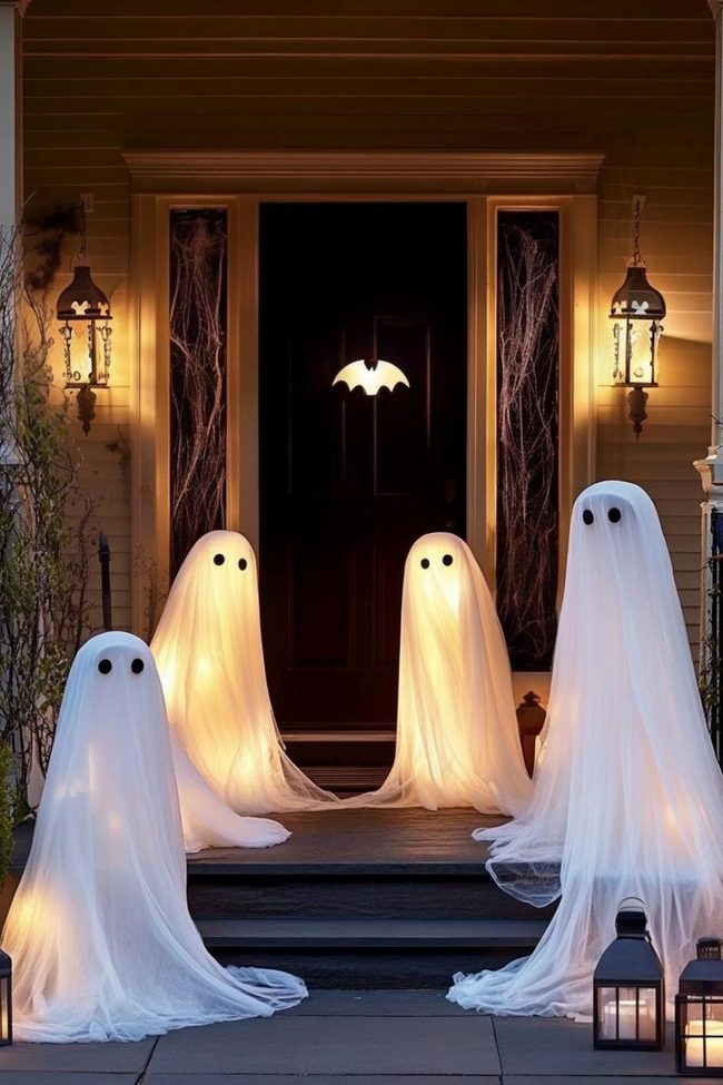White Floating Sheet Ghosts