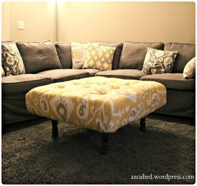 Tufted Pallet Ottoman Framework