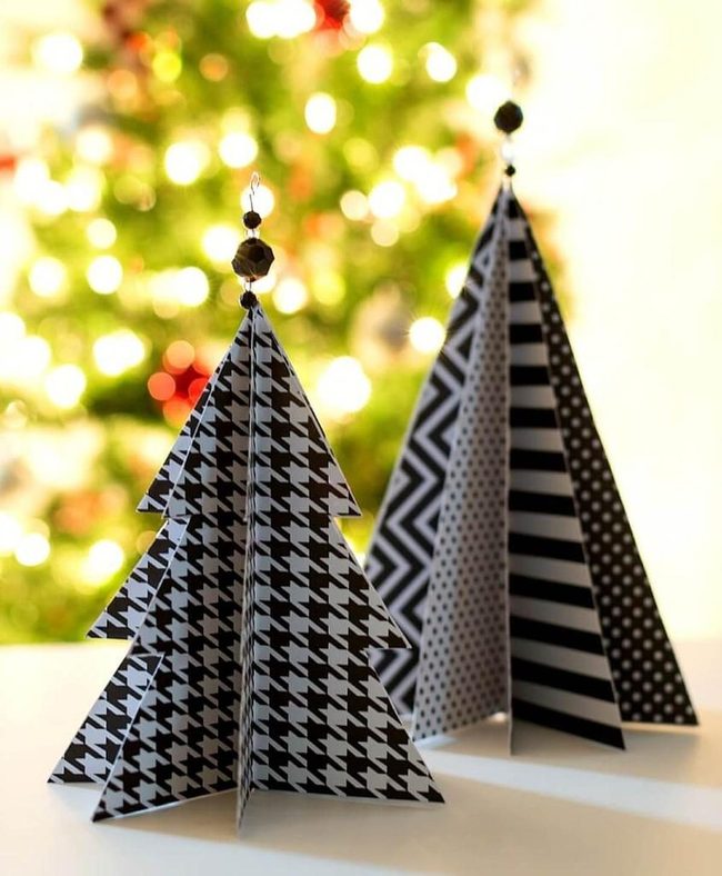 Monochrome Paper Tree Sculpture