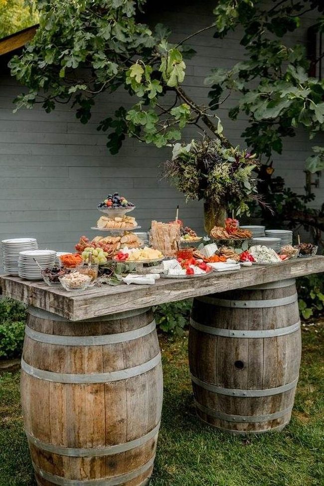 Whiskey Barrel Dining Table