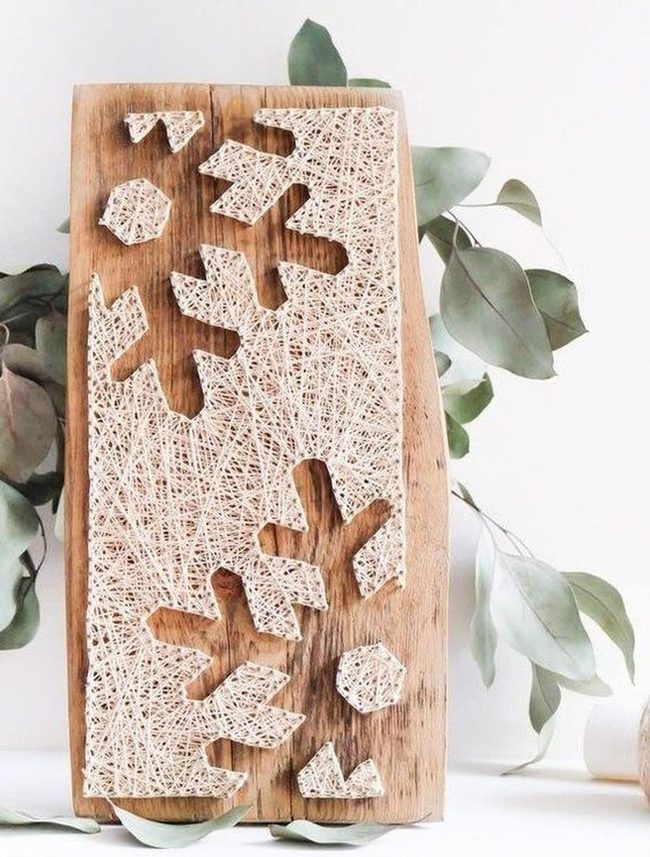 Whitethreaded Snowflakes On Weathered Wood