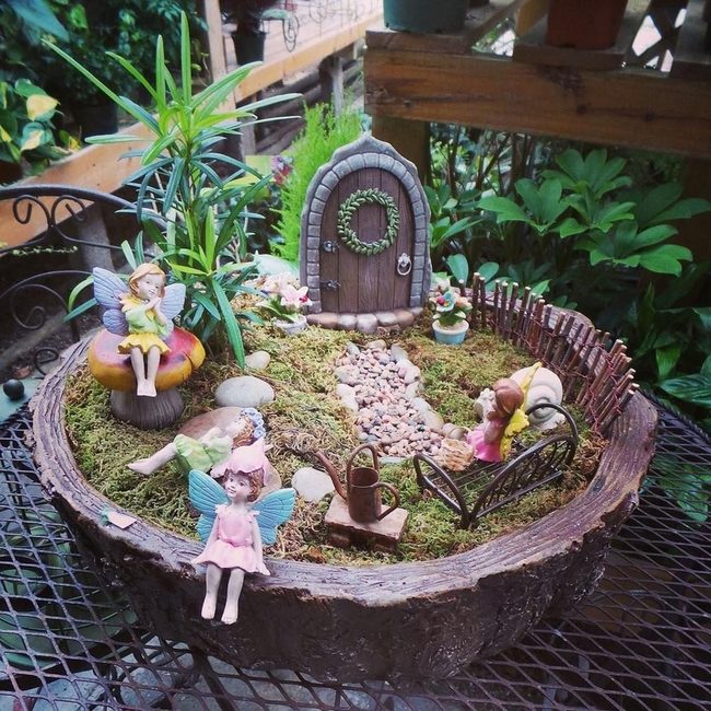 Circular Doorway Fairy Garden