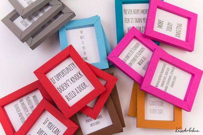 Colorful Quote Frames Inspire Daily