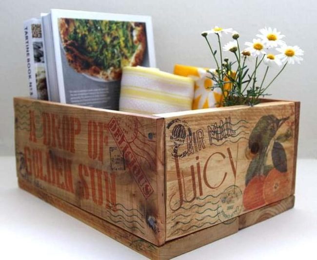 Pallet Wood Storage Crate