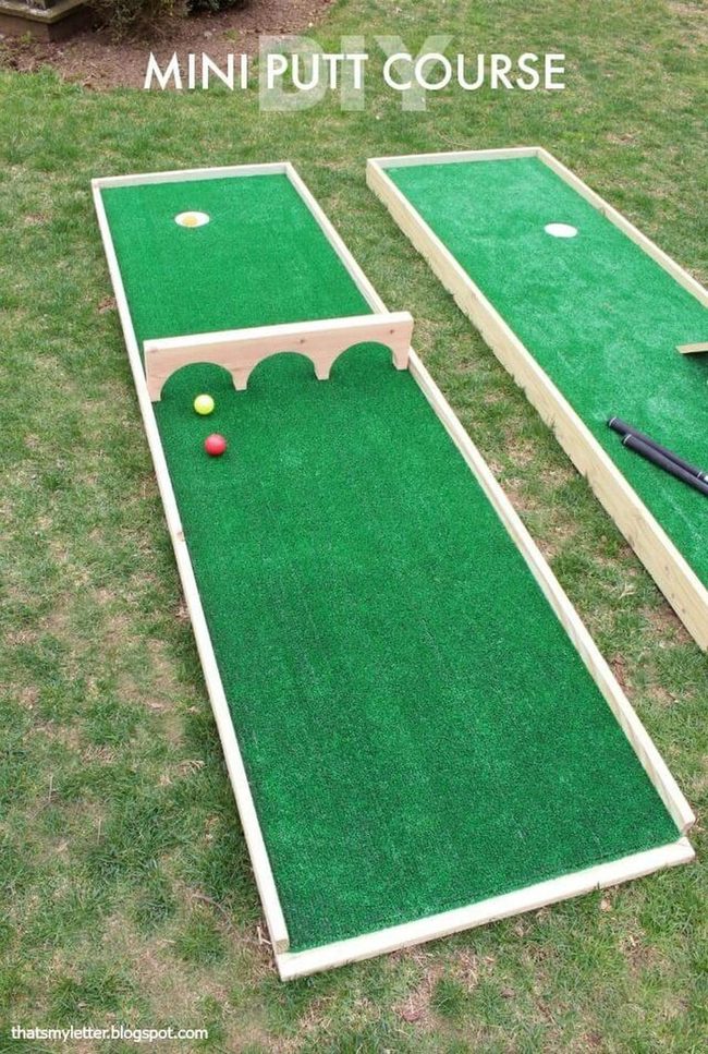 Recycled Materials Backyard Golf