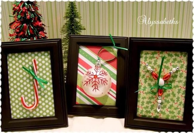 Dollar Store Treasures Into Christmas Art