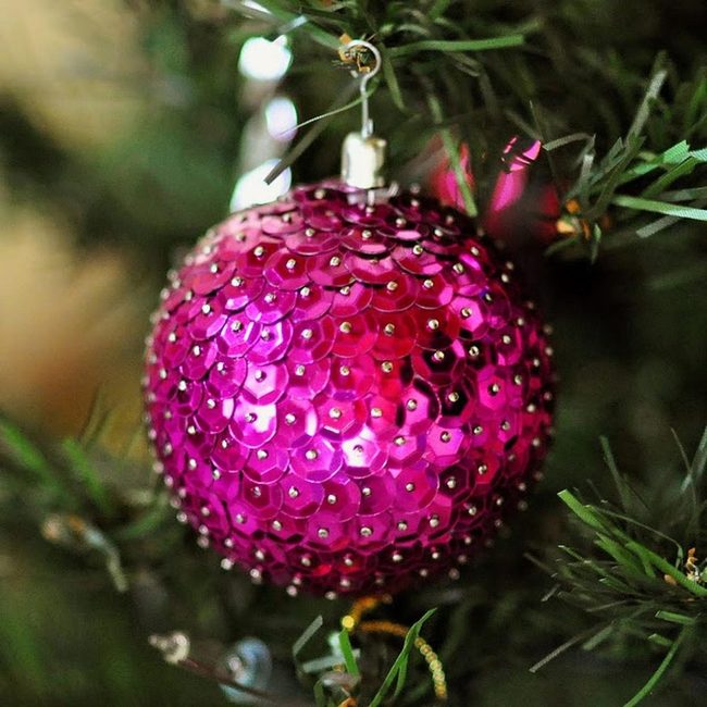 Pink Sequin Christmas Sparkle