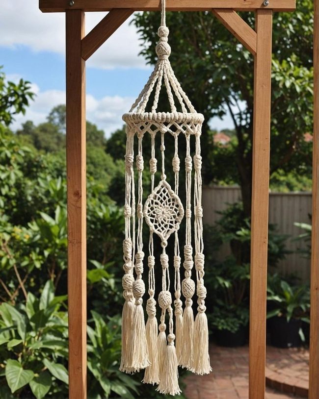 Knotted Cord Boho Chimes