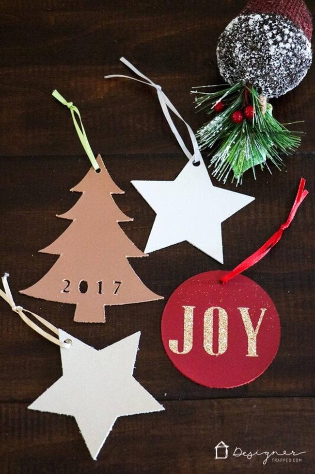 Brown Tree Year Marker Ornament