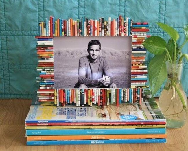 Colorful Magazine Spine Frame