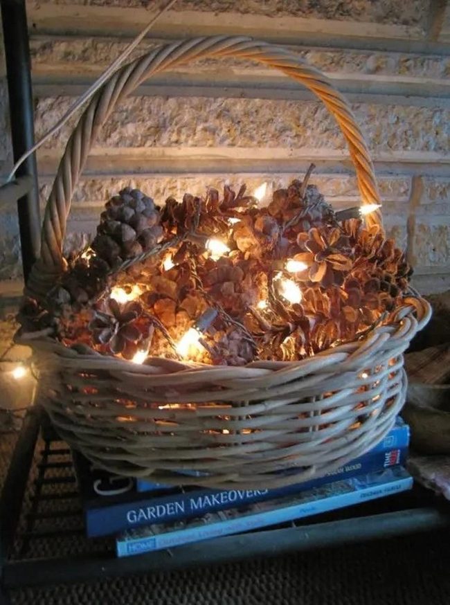 Lit Pinecones, Natural Warmth