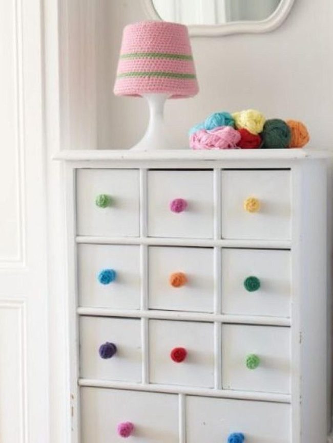 Rainbow Knit Dresser Corner