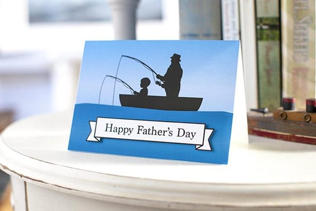 Black Lettering Father'S Day Fishing