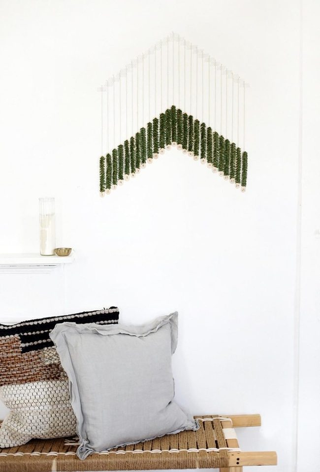 Green Chevron Wall Sanctuary