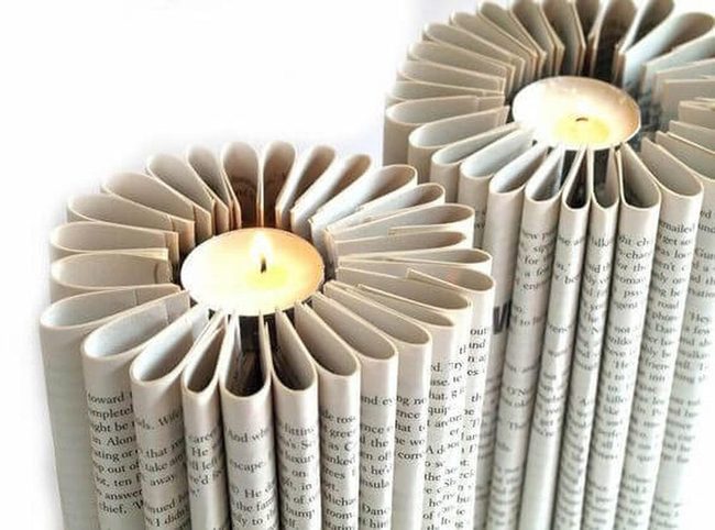 Folded Pages Candlelight