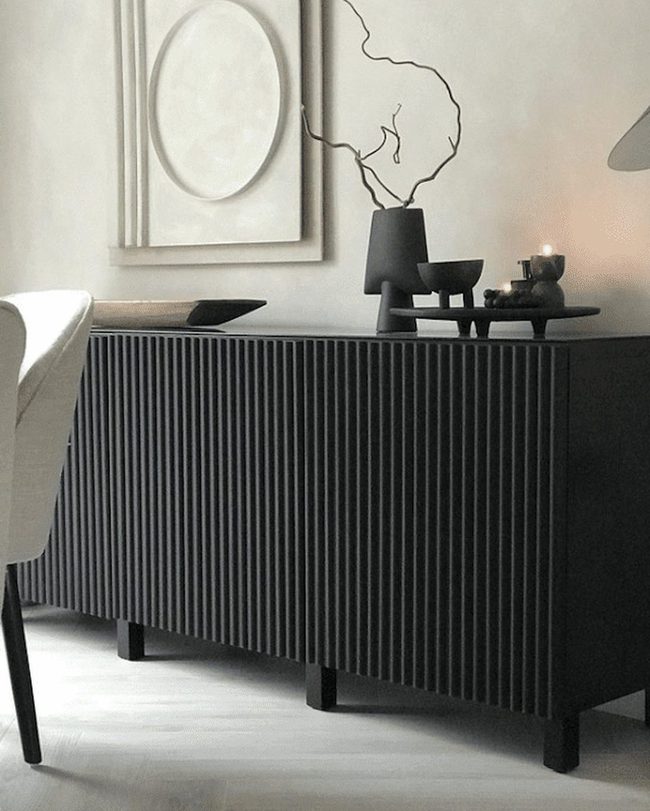 Black Stone Console Elegance