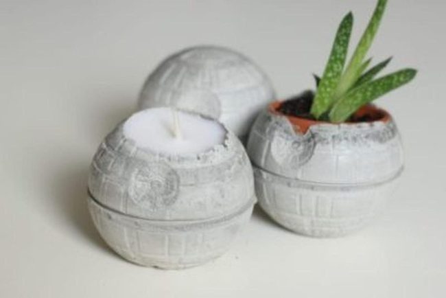 Grey Metal Spacecraft With Living Green