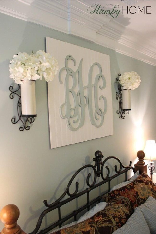 Painted Monogram Beadboard Statement